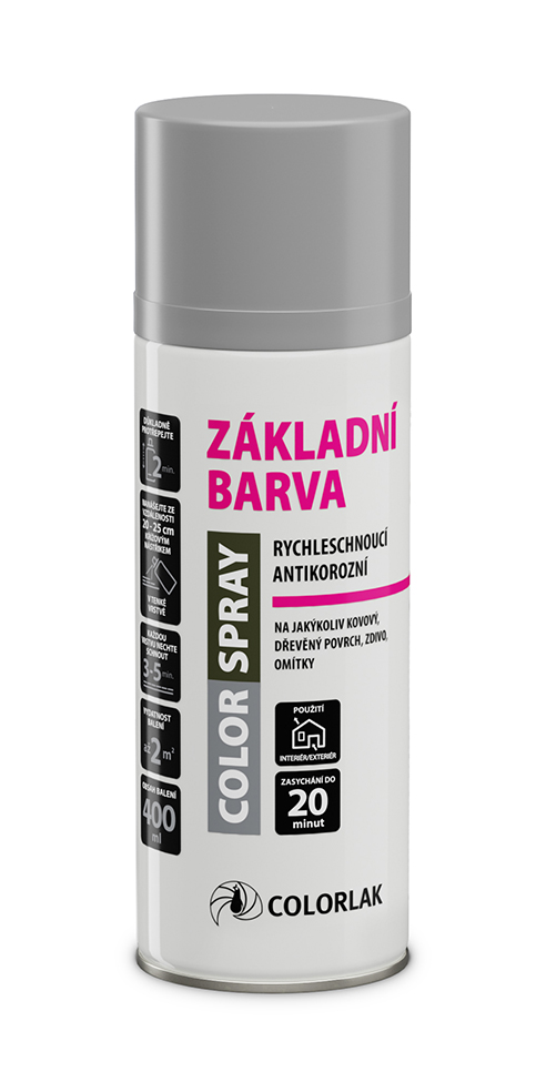 COLORSPRAY ZÁKLADNÍ BARVA C0110 - šedá 400ml