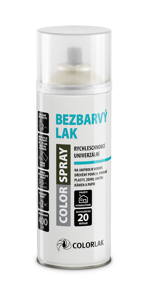 COLORSPRAY BEZBARVÝ LAK - akrylátový lak - mat 400ml