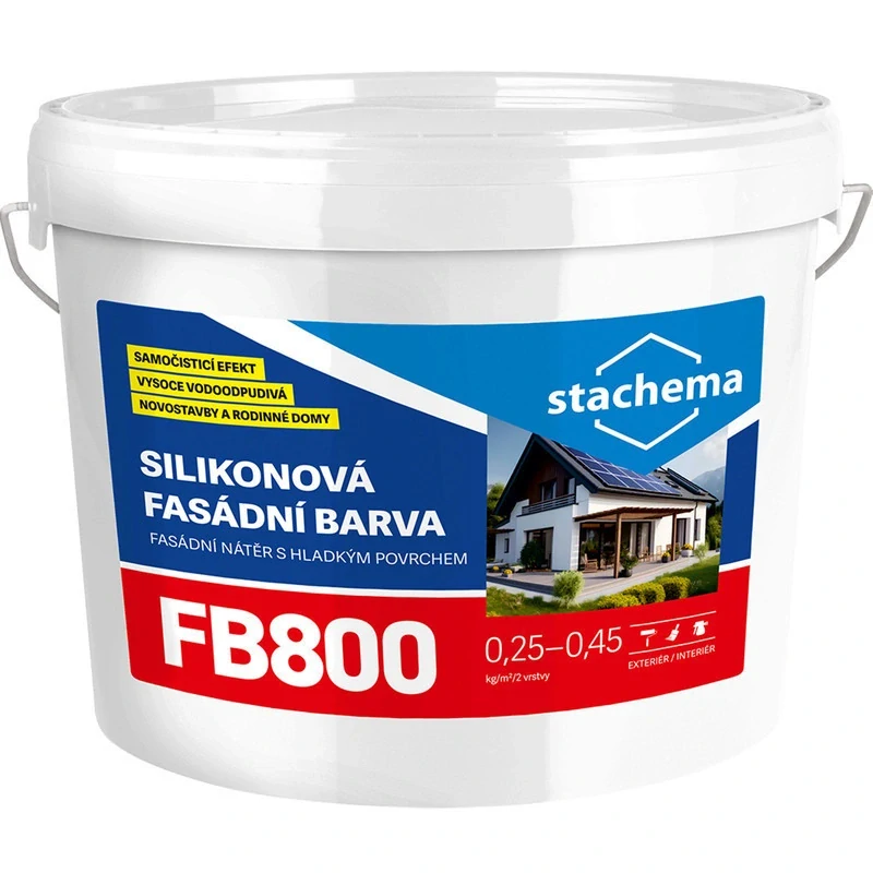 FB800 Silikonová fasádní barva 3,4kg