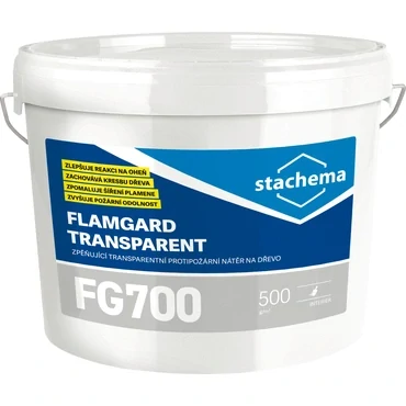 PROTIPOŽÁRNÍ NÁTĚR FLAMGARD TRANSPARENT FG700 10kg SET - s uzavíracím lakem 2kg - součást Flamgardu Transparent