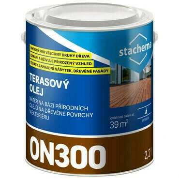 ON300 TERASOVÝ OLEJ - antik šedý 2,2l