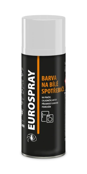 EUROSPRAY BARVA NA SPOTŘEBIČE akrylátová / 1002 bílá lesk - 400 ml