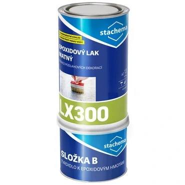 LX300 Matný vodou ředitelný epoxidový lak, set 10 kg