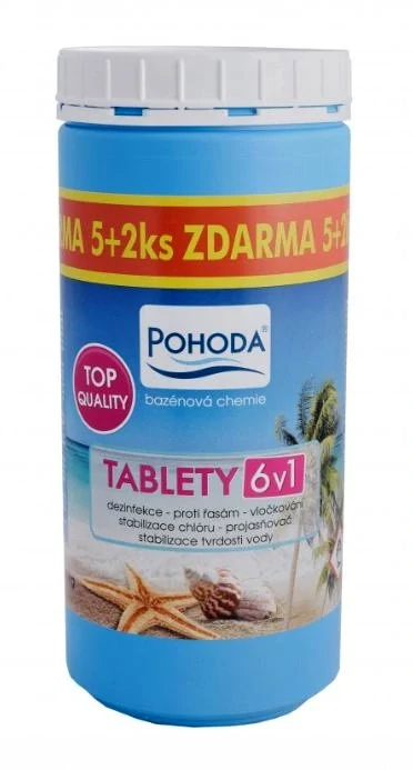 POHODA bazénová chemie - 6v1 (5+2 tablety ZDARMA) - 1,4kg