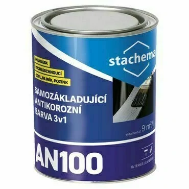 AN100 Samozákladující antikorozní nátěr RAL 7040 (okenní šedá) 9 l