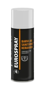 EUROSPRAY BARVA NA SANITÁRNÍ KERAMIKU akrylátová / 1001 bílá lesk - 400ml