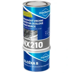 NX210 Epoxidový vrchní nátěr na ocelové konstrukce lesklý ČSN 1000 (bílá) 10 kg - set