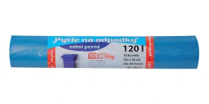 Velkoobjemový pytel - BAREVNÝ - 120l/10ks, 70x110cm, 40 micro, MODRÉ