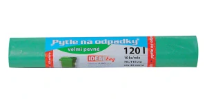 Velkoobjemový pytel - BAREVNÝ - 120l/10ks, 70x110cm, 40 micro, ZELENÉ