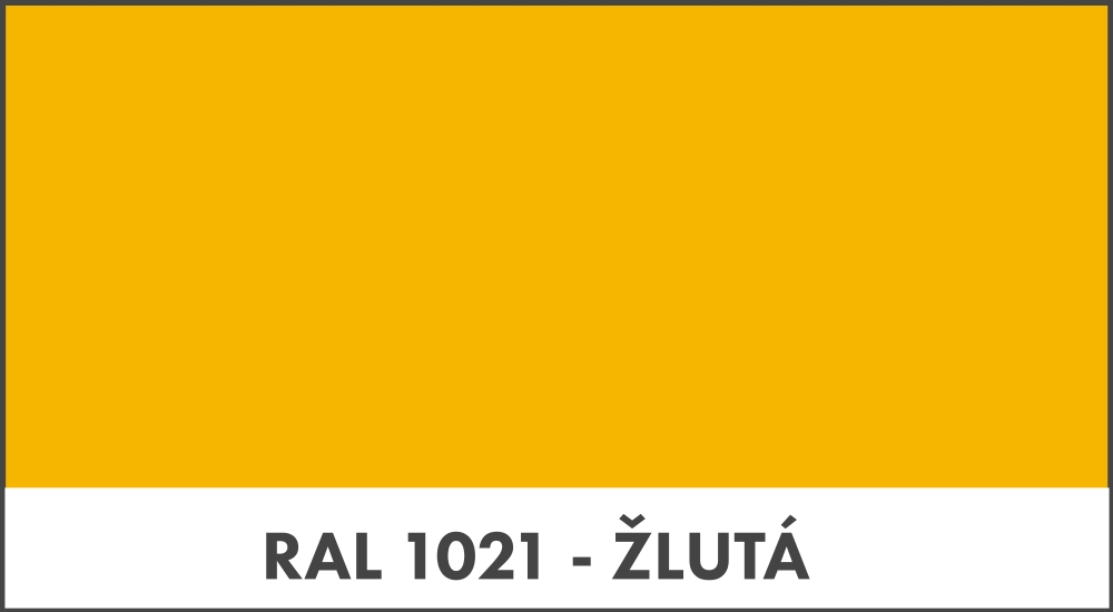 COLORSPRAY VRCHNÍ BARVA - RAL 1021 žlutá lesk 400ml