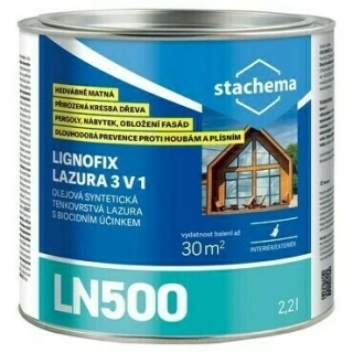 LN500 Lignofix olejová lazura 3v1 s biocidem - wenge 2,2l