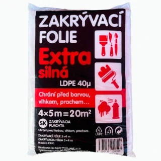ZAKRÝVACÍ FÓLIE 4x5m HDPE - 40my