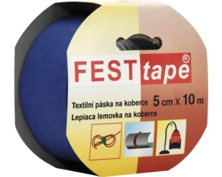 Textilní páska FEST na koberce 50 mm x 10 m modrá