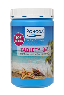 POHODA bazénová chemie - TABLETY 3v1 - 5ks (á200g) - 1kg