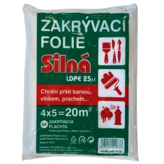 ZAKRÝVACÍ FÓLIE 4x5m HDPE - 25my
