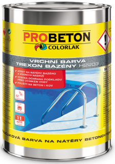 TREXON H2203 - barva na nátěry bazénů C 0400 modrá 9l