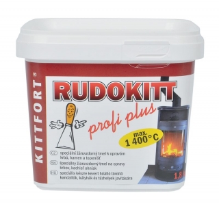 Rudokitt žáruvzdorný tmel 1,8 kg