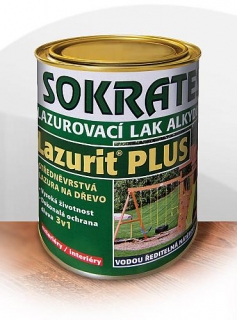 SOKRATES Lazurit PLUS - Lazurovací lak zesíťující, alkydový - višeň 0,7kg