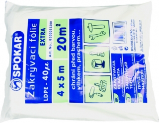 ZAKRÝVACÍ FÓLIE 4x5m LDPE - 40my