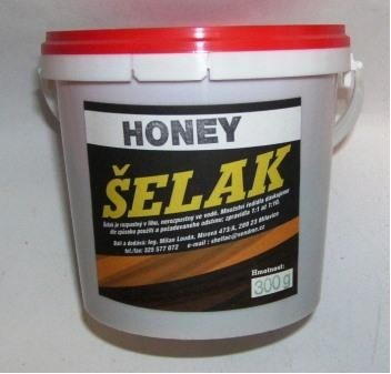 Šelak - přírodní pryskyřice - medový (honey) 300g