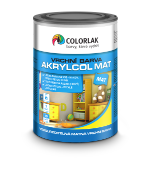 AKRYLCOL MAT V2045 modrá 4450 0,6l