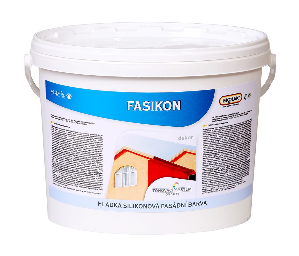 FASIKON - silikonová fasádní barva - bílá 5kg